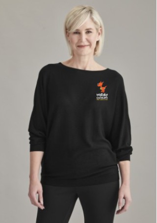 Women's Skye Batwing Sweater Top:Black