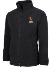 Men's Full Zip Polar - Black  | WK-3FJ LHB E-1752 