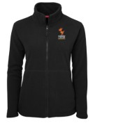 Women's Full Zip Polar - Black  | WK-3FJ1 LHB E-1752 